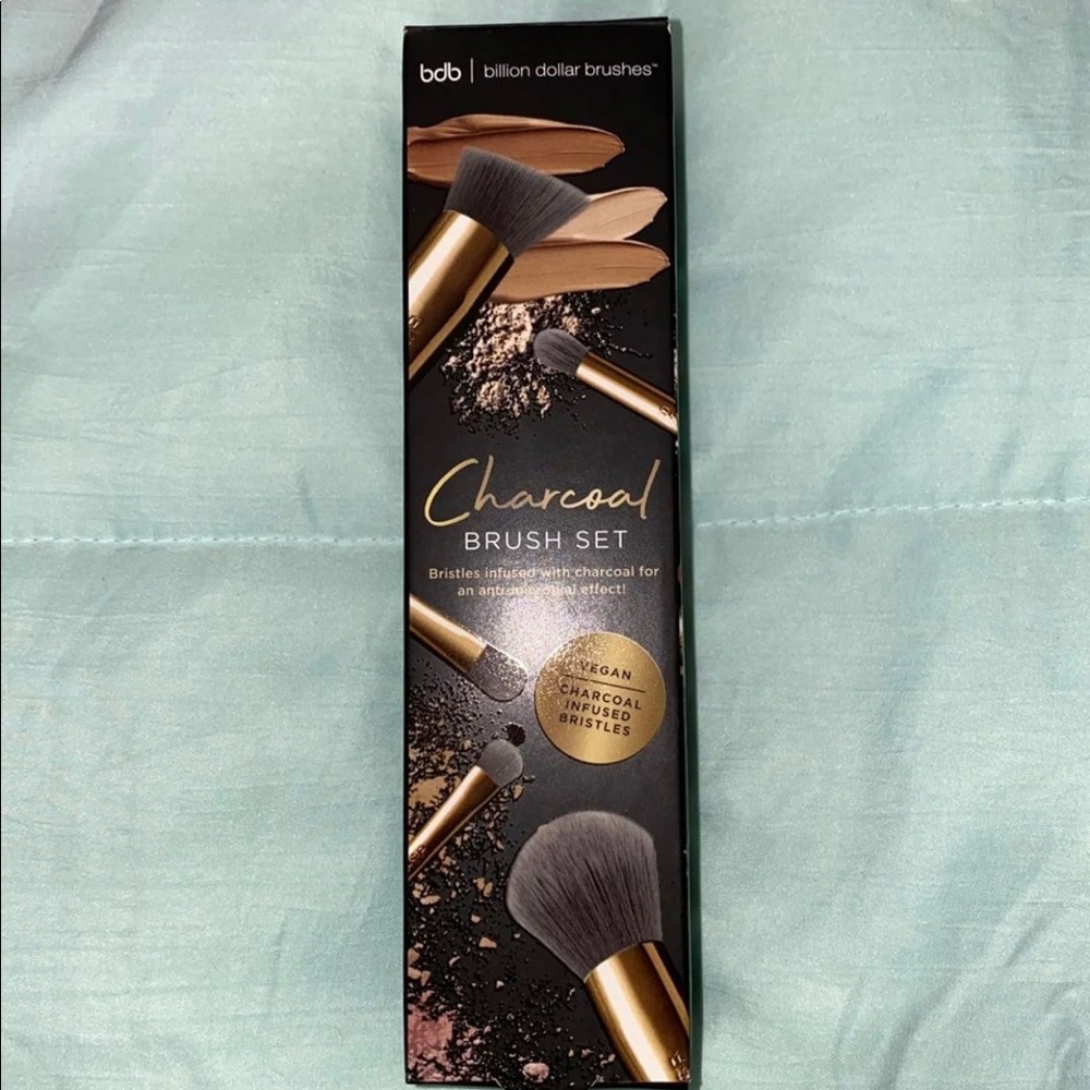 Billion dollar brow charcoal makeup brush set